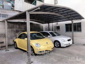 のカーポート カーブポートシグマIII ワイド 積雪〜30cm対応 施工例