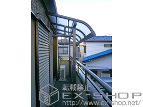 のバルコニー・ベランダ屋根 パワーアルファ RB型 屋根タイプ 単体 積雪〜30cm対応＋軽量鉄骨対応部品 六角テクスセット 施工例