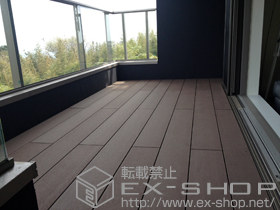 のウッドデッキ バルコニー用 リウッドデッキ200 施工例