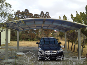 のカーポート レイナツインポートZ 積雪〜20cm対応+屋根ふき材補強部品セット 施工例