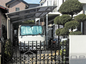 のカーポート カーブポートシグマIII 積雪〜30cm対応+着脱式サポート 施工例