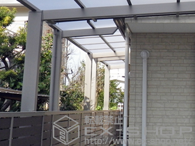 のサイクルポート・駐輪場 アーキフィット ミニ 独立テラスタイプ 連棟 積雪〜20cm対応+躯体隙間ふさぎ材 施工例