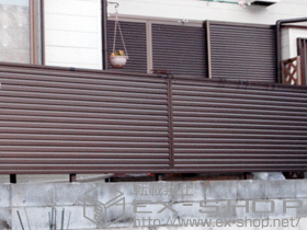 のフェンス・柵 レスティナフェンス5型 自由柱施工 施工例