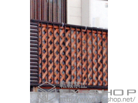 のフェンス・柵 レスティナフェンス21型 自由柱施工 施工例