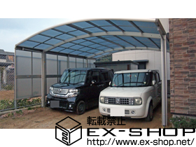 のカーポート レイナツインポート 積雪〜20cm対応＋レイナツインポート サイドパネル 57-19H 施工例