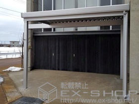 のカーポート テリオスポートIII 3000 小屋根タイプ 4本柱  角柱仕様 積雪〜100cm対応 施工例