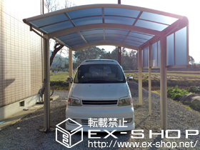のカーポート レイナワンポート 積雪〜20cm対応＋サイドパネル 57-08 施工例