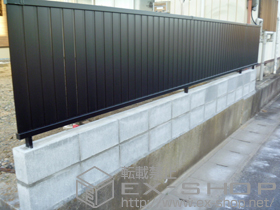 のフェンス・柵 ハイミレーヌR6型フェンス フリーポールタイプ 施工例