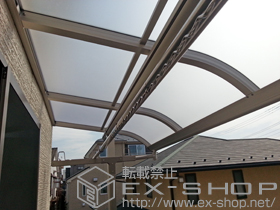 のバルコニー・ベランダ屋根 プレシオステラス R型 屋根タイプ 単体 積雪〜20cm対応 施工例