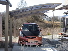 のカーポート カーブポートシグマIII 積雪〜30cm対応 施工例