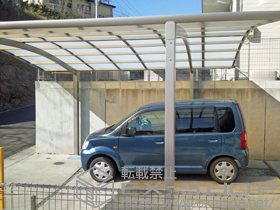 のカーポート カーブポートシグマIII ワイド 積雪〜30cm対応 施工例