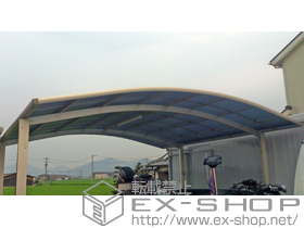 のカーポート レイナツインポートグラン　積雪〜20cm対応+屋根ふき材補教部品（2セット） 施工例