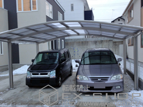 のカーポート レイナツインポート 積雪〜20cm対応 施工例