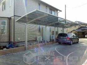 のカーポート レイナポートZ 縦連棟 積雪〜20cm対応 施工例