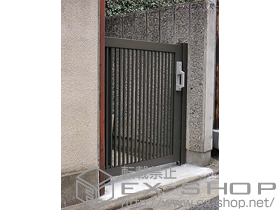 の門扉 アーキスライドB型 単色 片引き15-12 施工例