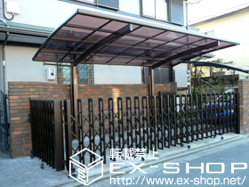 のカーポート レイナポート 積雪〜20cm対応＋着脱式サポート 標準・ハイルーフ兼用 2本入り 施工例