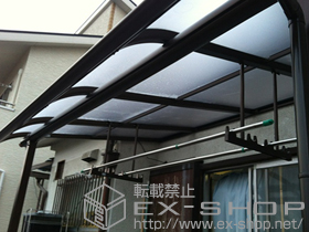 のテラス屋根 プレシオステラス R型 テラスタイプ 単体 積雪〜20cm対応 施工例