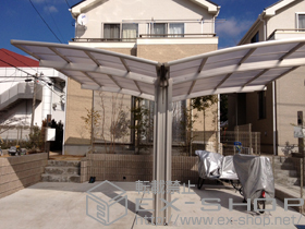 のカーポート レイナポート Y合掌 積雪〜20cm対応 施工例