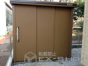 の物置・屋外倉庫 アンプレッセe エルモ 一般型（LMC-2215GBGL） 施工例