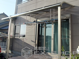 のテラス屋根 ヴェクターテラス R型 テラスタイプ 単体 積雪〜20cm対応 施工例