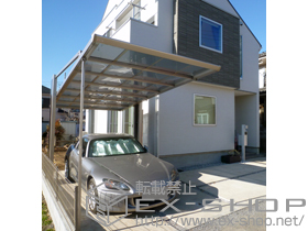 のカーポート マイポート 基本タイプ 積雪〜20cm対応＋取外式補強支柱 標準高用 1本入 施工例