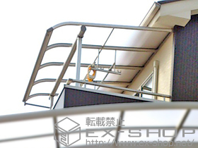 のバルコニー・ベランダ屋根 プレシオステラス R型 屋根タイプ 単体 積雪〜20cm対応 施工例