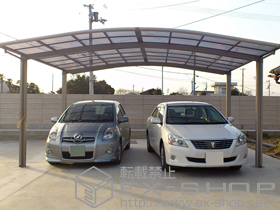 のカーポート カーブポートシグマIII ワイド 積雪〜30cm対応 施工例