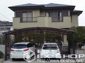 のカーポート カーブポートシグマIII ワイド 積雪〜20cm対応 施工例