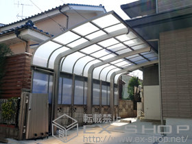 のカーポート テールポートシグマIII 1500 積雪〜50cm対応+テールポートシグマIII用 サイドパネル 施工例