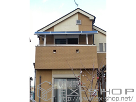 のバルコニー・ベランダ屋根 ライザーテラスII R型 屋根タイプ 単体 積雪〜20cm対応+吊り下げ物干し ワイド 2本入り 施工例