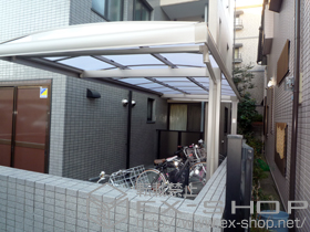 のサイクルポート・駐輪場 キューブポートプラス ミニ 積雪〜20cm対応 施工例