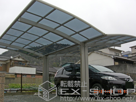 のカーポート レイナポート Y合掌セット 積雪〜20cm対応 施工例