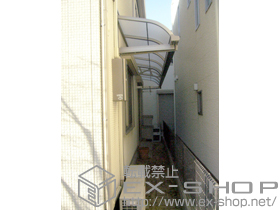 のテラス屋根 ライザーテラスII ルーフタイプ R型 連棟 積雪〜20cm対応 施工例