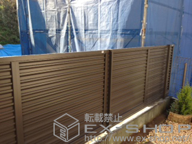 のフェンス・柵 プリレオR9型フェンス　フリーポールタイプ 施工例