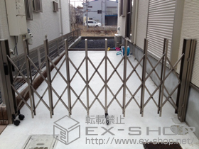 のカーゲート トリップゲート PA型 ノンレール 片開き 施工例