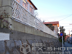 のフェンス・柵 プリレオR8型フェンス フリーポールタイプ 施工例