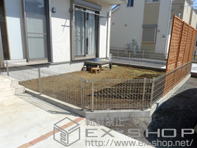 のフェンス・柵 ハイグリッドフェンスN8型 フリーポールタイプ 施工例