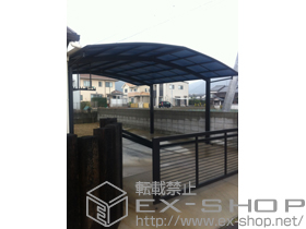 のカーポート レイナポート M合掌 積雪〜20cm対応+吊り下げ物干し 施工例