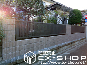 のフェンス・柵 シャレオR2型フェンス フリーポールタイプ 施工例