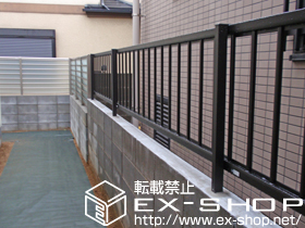 のフェンス・柵 レスティナフェンス21型　自由柱タイプ 施工例
