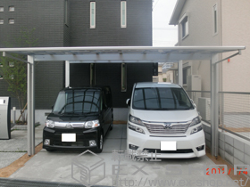 のカーポート エフルージュ ツイン　積雪〜20cm対応 施工例