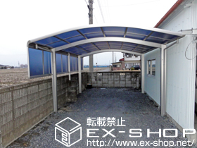 のカーポート レイナツインポート 積雪〜20cm対応＋サイドパネル 施工例