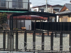 のカーポート カーブポートシグマIII ワイド 積雪〜30cm対応 施工例