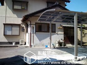 のカーポート レイナツインポート 積雪〜20cm対応＋収納式物干しセット2型 （2本入り） 施工例