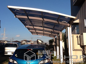 のカーポート レイナポート 縦連棟 積雪〜20cm対応 施工例