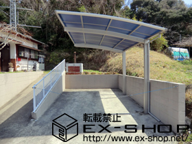 のカーポート プレシオスポート 積雪〜20cm対応＋屋根ふき材補強部品 施工例