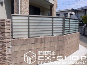 のフェンス・柵 サニーブリーズフェンスS型<採光タイプ> 間仕切りタイプ 施工例