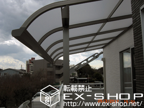 のバルコニー・ベランダ屋根 ライザーテラスII R型 屋根タイプ 単体 積雪〜20cm対応 施工例