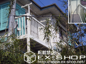 のバルコニー アクトステージA型 太格子 単体　柱建て式 施工例