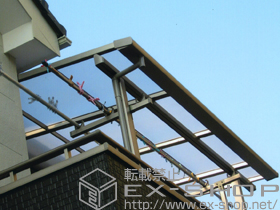 のバルコニー・ベランダ屋根 ライザーテラスII F型 屋根タイプ 単体 積雪〜20cm対応 施工例